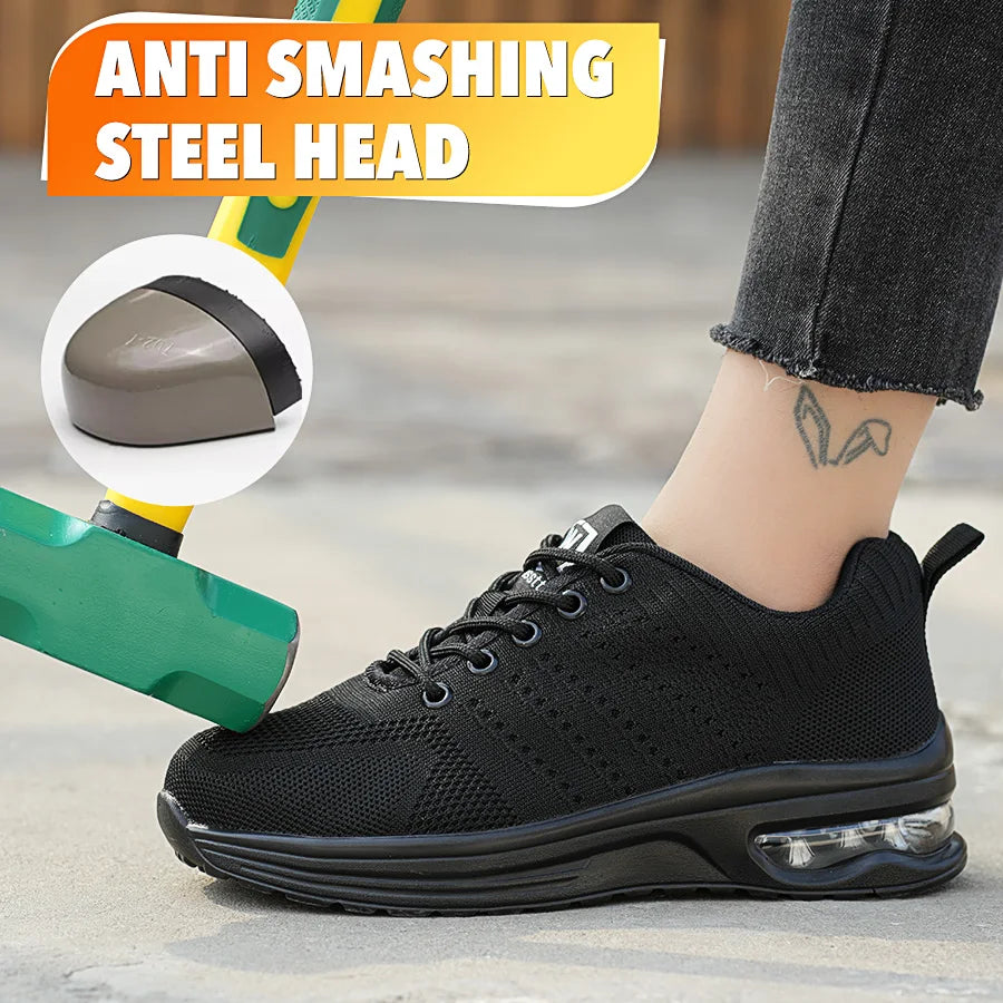 Four seasons women's puncture-proof daily casual safety shoes