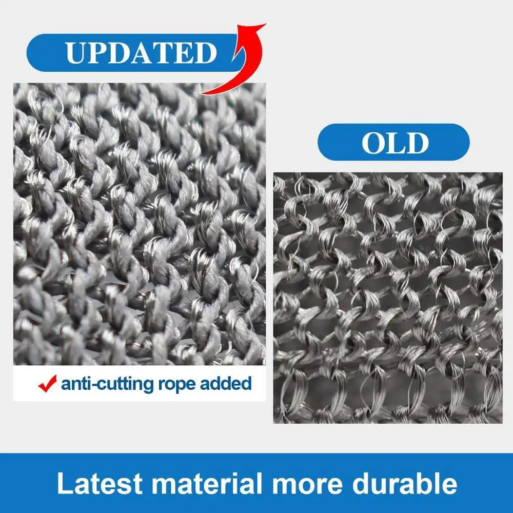Stainless Steel Gloves Anticut Safety Cut Resistant Hand Protective Metal Glove Meat Mesh For Butcher Wire Knife Proof Cut Glove