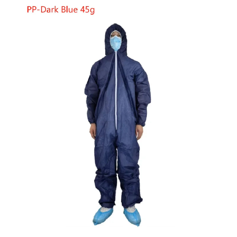 Disposable Breathable Dustproof Water Oil Resist Work Safety Clothing Anti Dust Spary Painting Decorating Labour Overall Suit