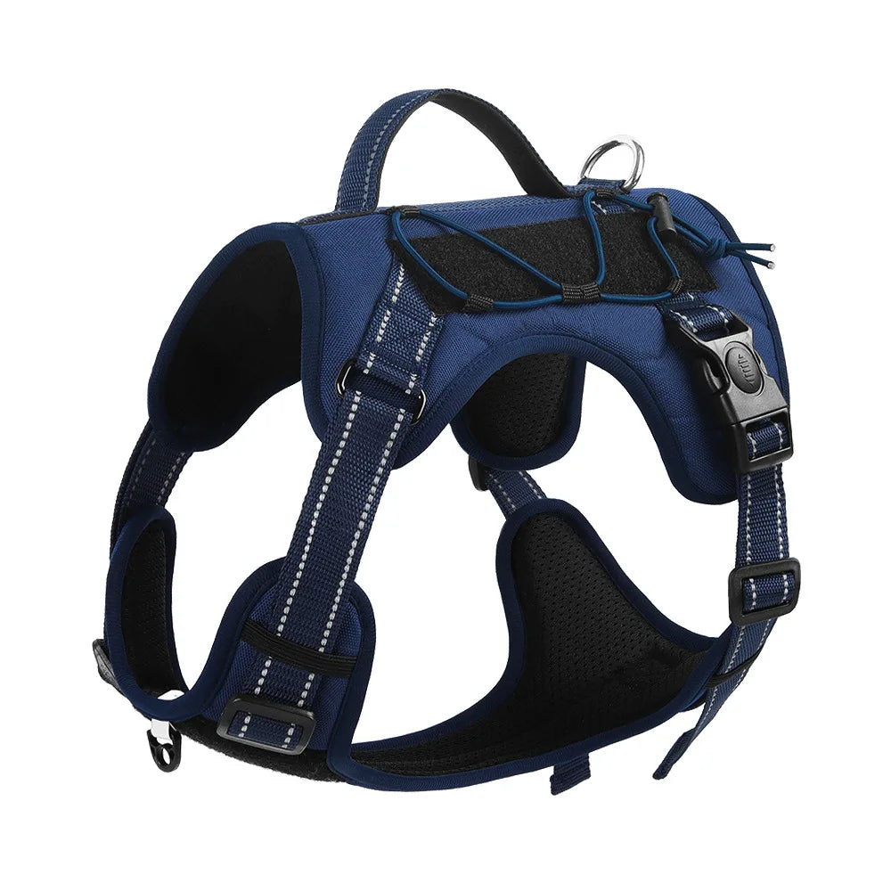 Dog Harnesses Leads Vest Type Pet Harness Large Dog Harness Explosion-proof Reflective Dog Tactical Harness