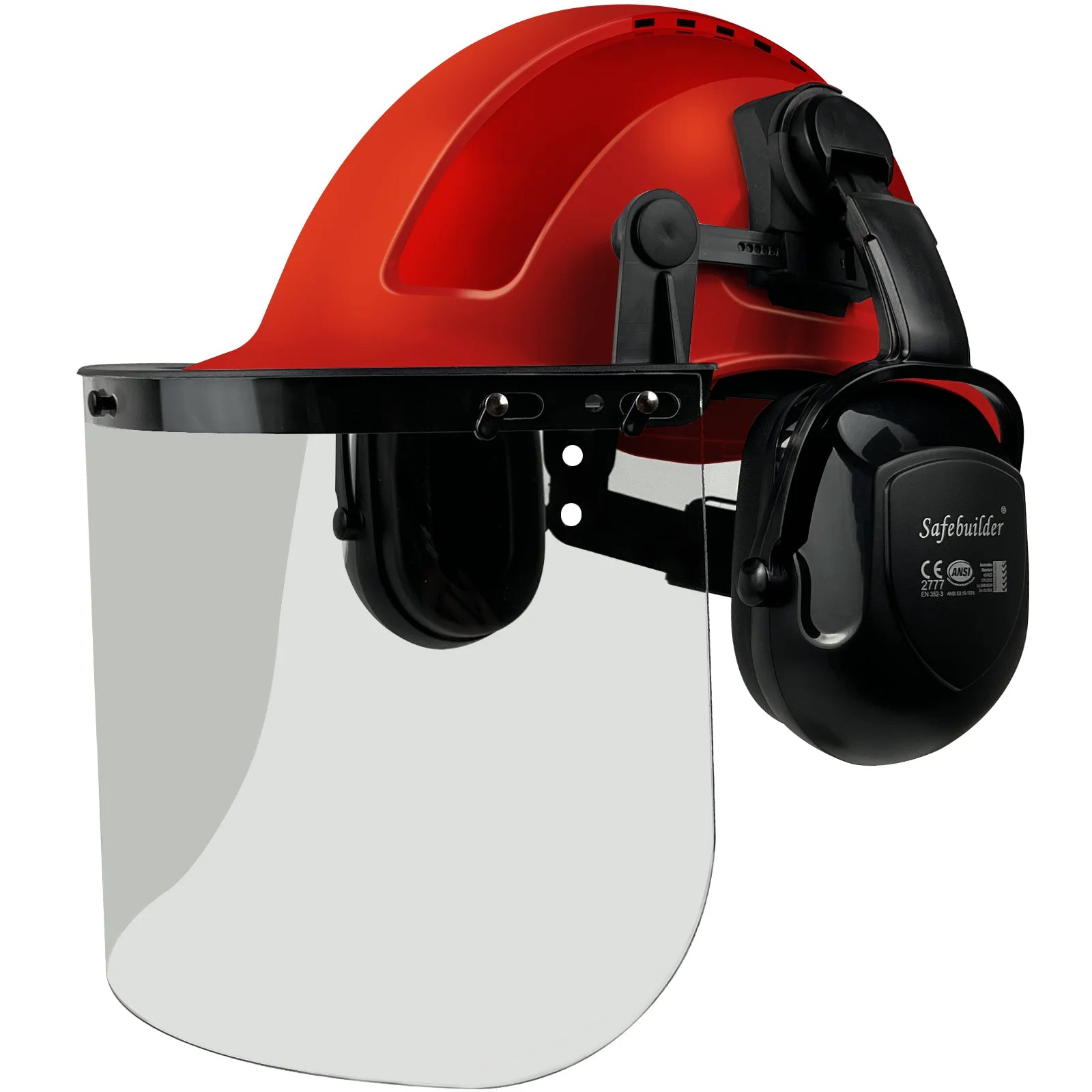 ANSI Forestry Safety Helmet 3 in 1 Chainsaw Arborist Helmet with Face Shield & Ear Muffs Hearing Protection Forestry Hard Hats