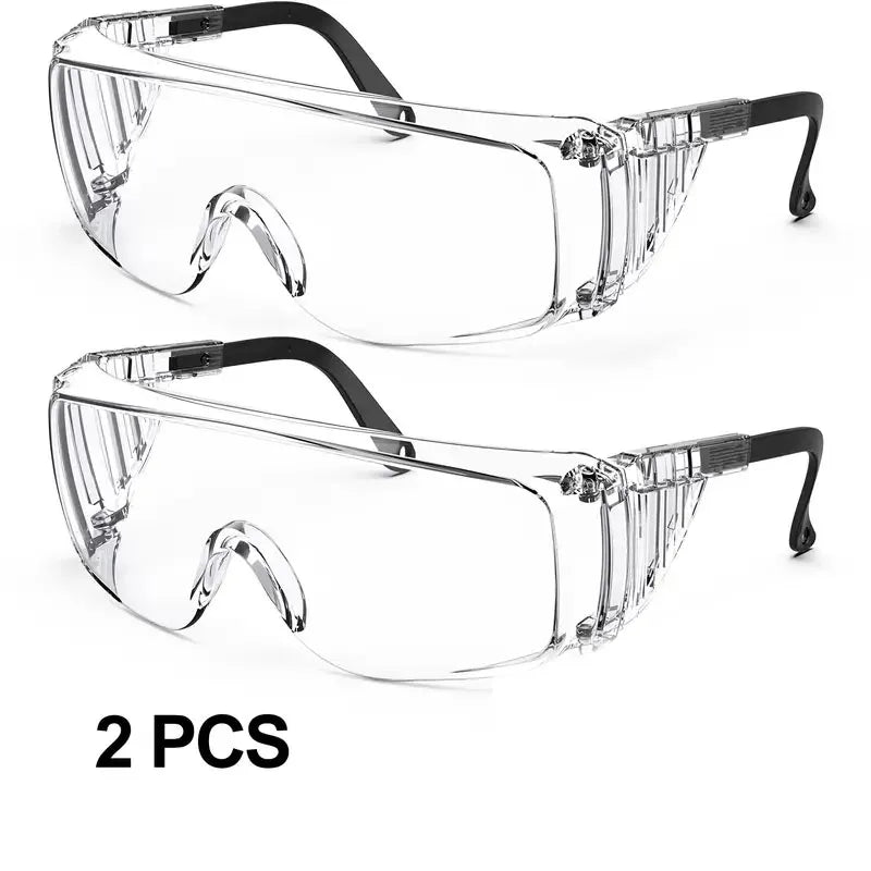 Clear Safety Glasses, Splash Proof Goggles with Anti Fog, Lab Protective Goggles, Lightweight Protective Eyewear Over Glasses Im
