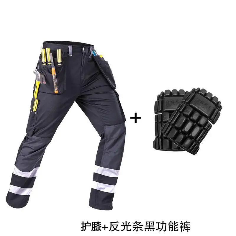 2026 New Work Clothes Men Construction Reflective Safety Coveralls Welding Suit Car Repair Workshop Mechanic Plus Size Clothes