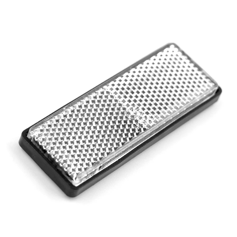 2PCS Self Adhesive Reflector Rectangular Round Safety Mark Signal Strip Position Reflective Car Carriers Trailer Motorcycle Bus