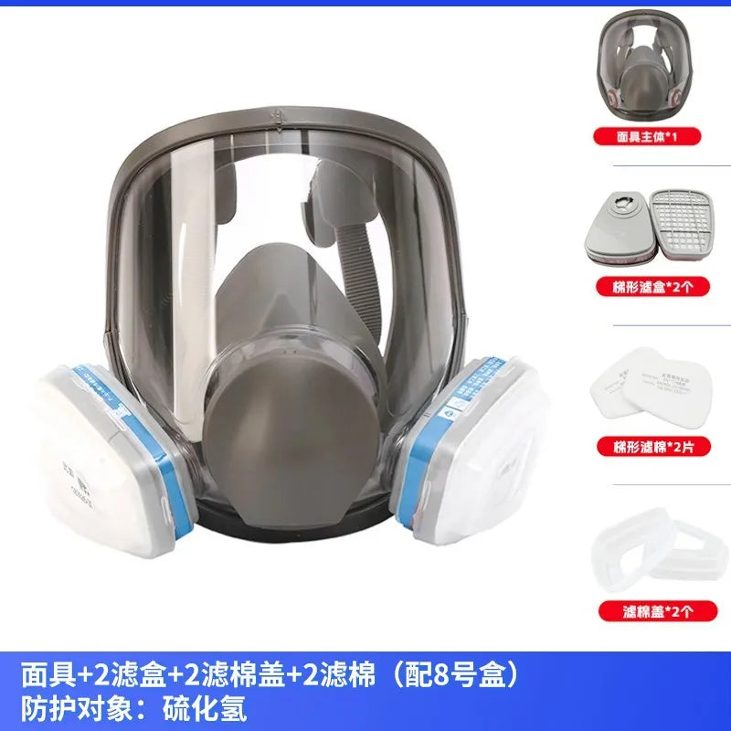 Anti-Fog 6800 Gas Mask Industrial Painting Spraying Respirator Safety Work Filter Dust Proof Full Face Formaldehyde Protection