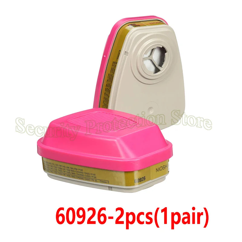 6800 Full Face Respirator Gas Paint Spray Mask with 60926 Cartridge for Painting Car Spray Epoxy Resin Dust Polishing Welding