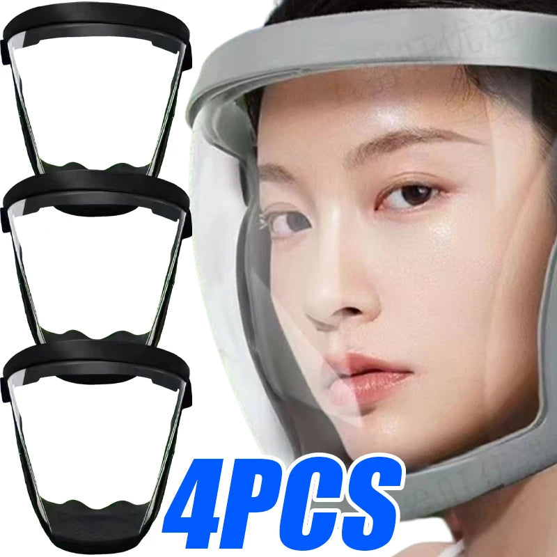 1/4pcs Car Sports Face Shield Windproof Cycling Goggles Full Face Mask Tactical Eye Protection Anti-Splash Transparent Protector