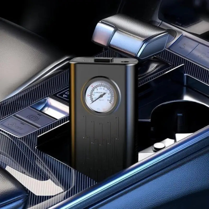 Tire Inflator Portable Air Compressor With Pointer Pressure Gauge Cordless Tire Inflator Air Pump For Car Tires