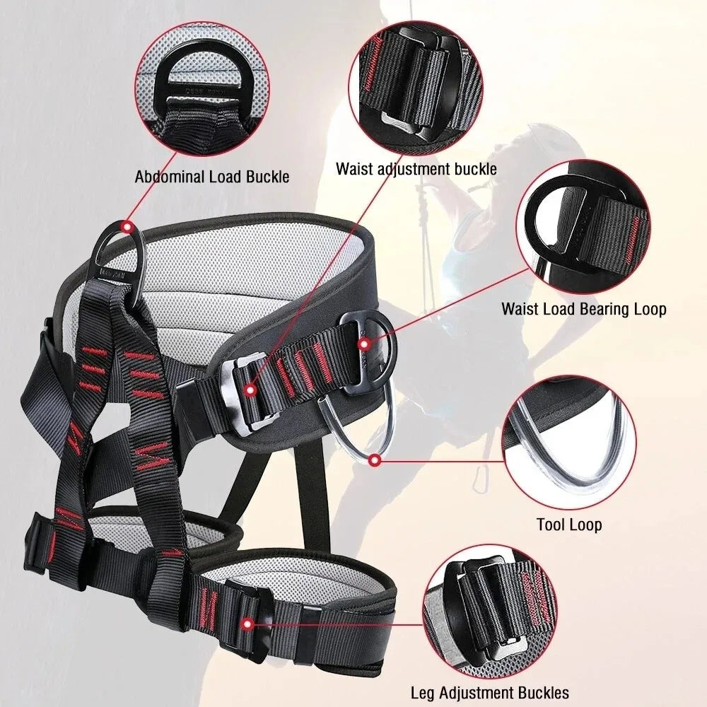 Padding Protection Safety Harness Waist Support Downhill Equipment Safety Belt Rock Climbing Harness Construction Work