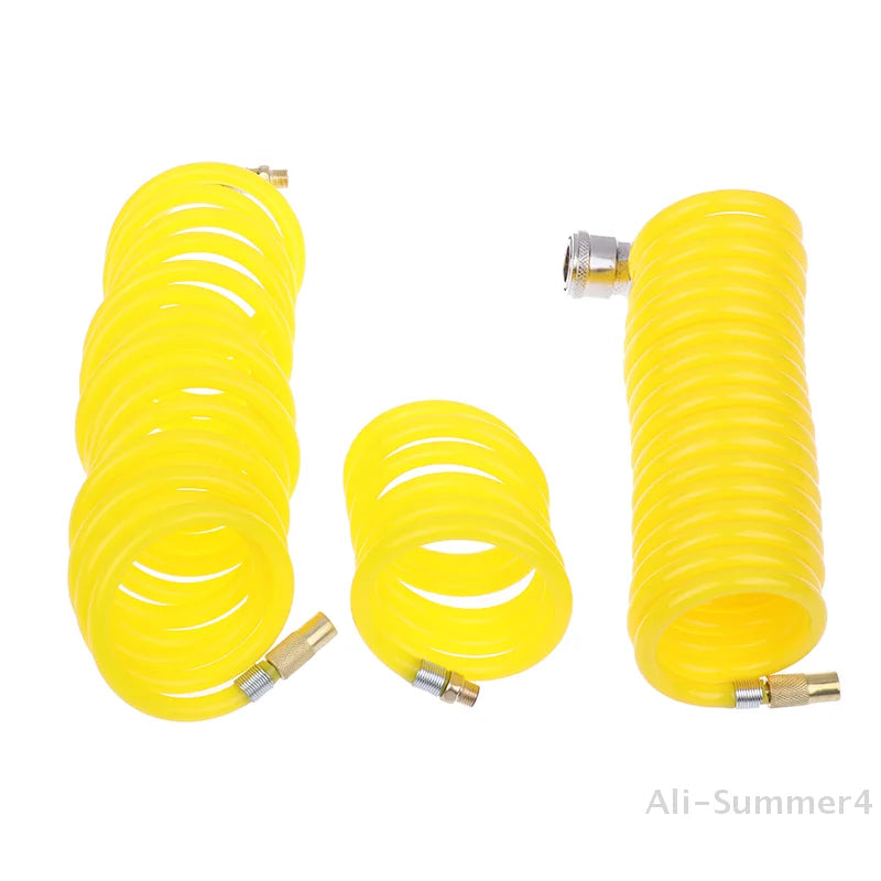 1 Piece Universal Pump Extension Tube Tire Air Compressor Hose Flexible Recoil Air Inflator Connector Replacement Inflator Hose