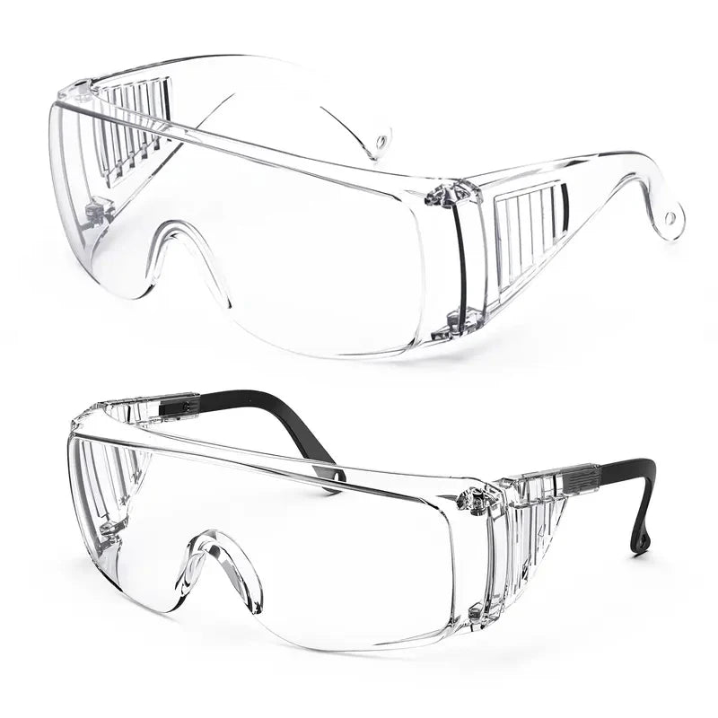 Clear Safety Glasses, Splash Proof Goggles with Anti Fog, Lab Protective Goggles, Lightweight Protective Eyewear Over Glasses Im