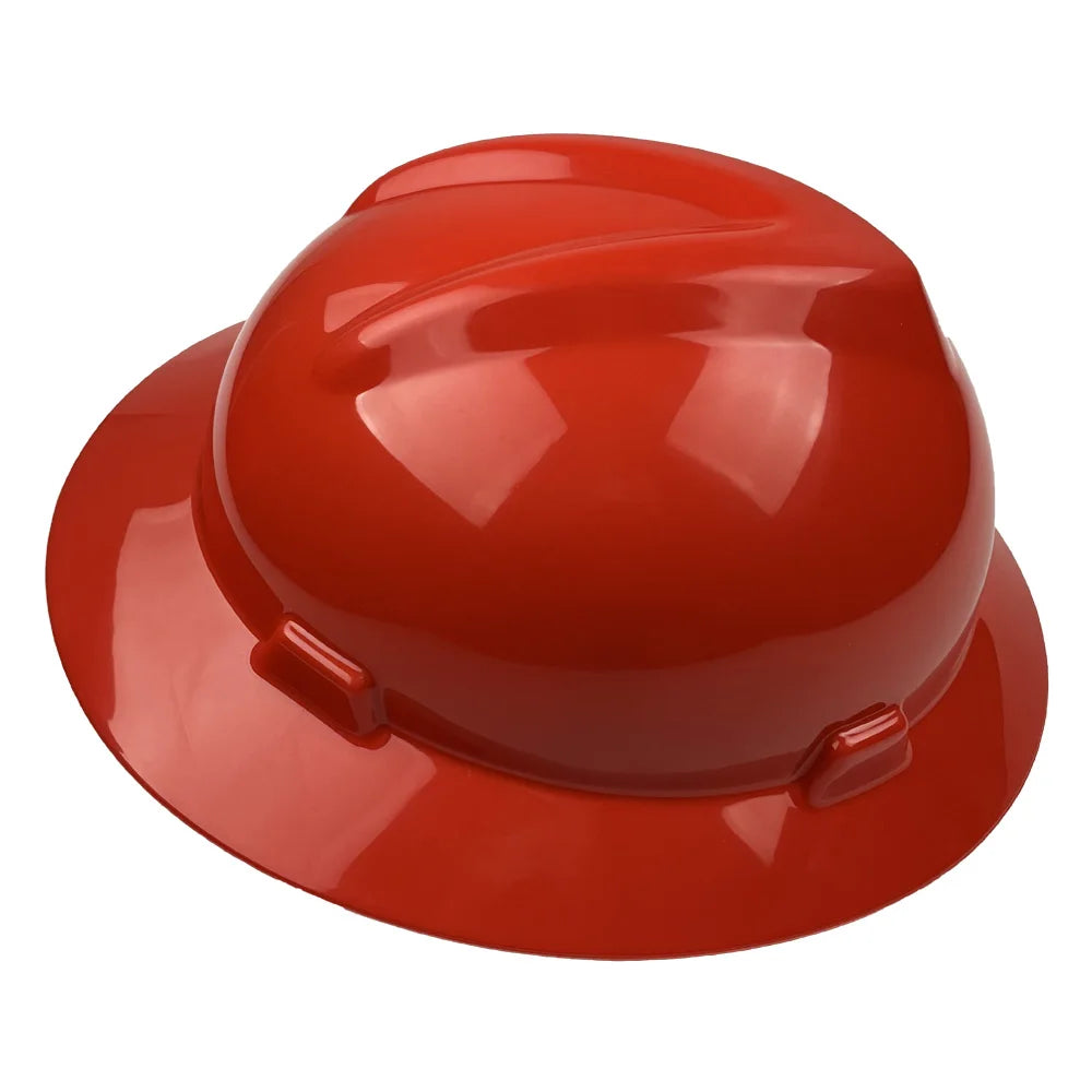 Carbon Fiber Full Brim Hard Hat ANSI Z89.1 CE Safety Helmet 6-Point Suspension HDPE Construction Work Cap for Men Industrial