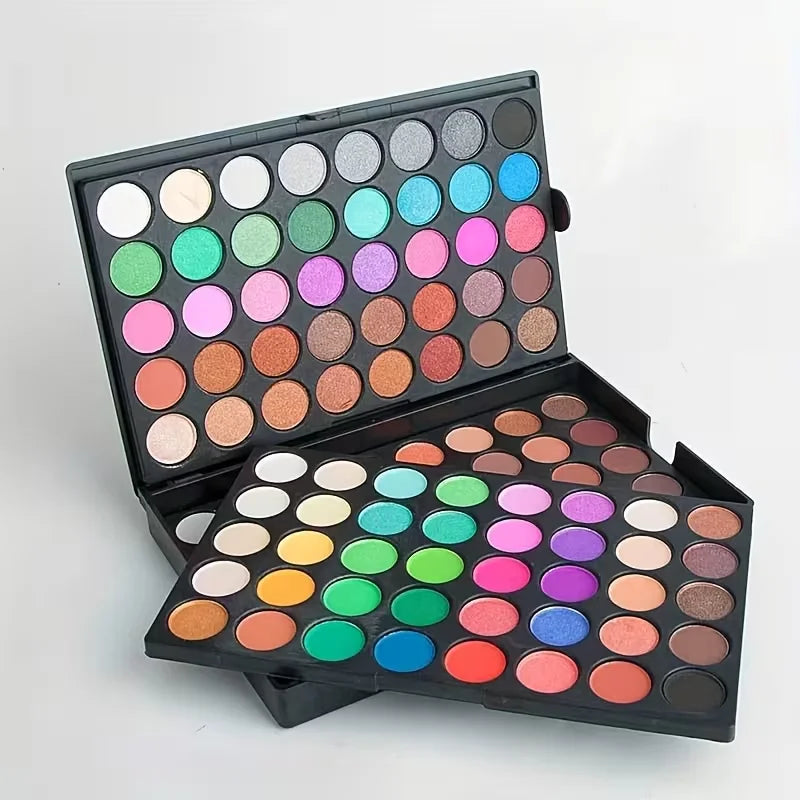 120 Color Eye Makeup,3-in-1 Eyeshadow Palette,Matte Shimmer Highly Pigmented Long Lasting Waterproof Eye Shadow for Festival