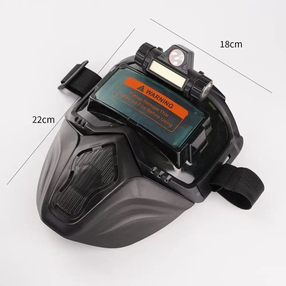 Auto Darkening Auto Darkening Welding Helmet Integrated Type Equipped with Headlights Welding Mask Adjustable Band Split Type