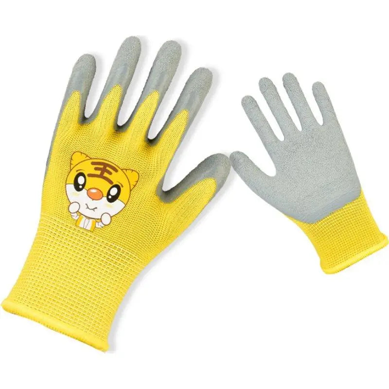 Kids Durable Waterproof Garden Work Gloves Non-Slip Children Safety Yard Work Gloves Portable Garden Supplies Gardening Gloves