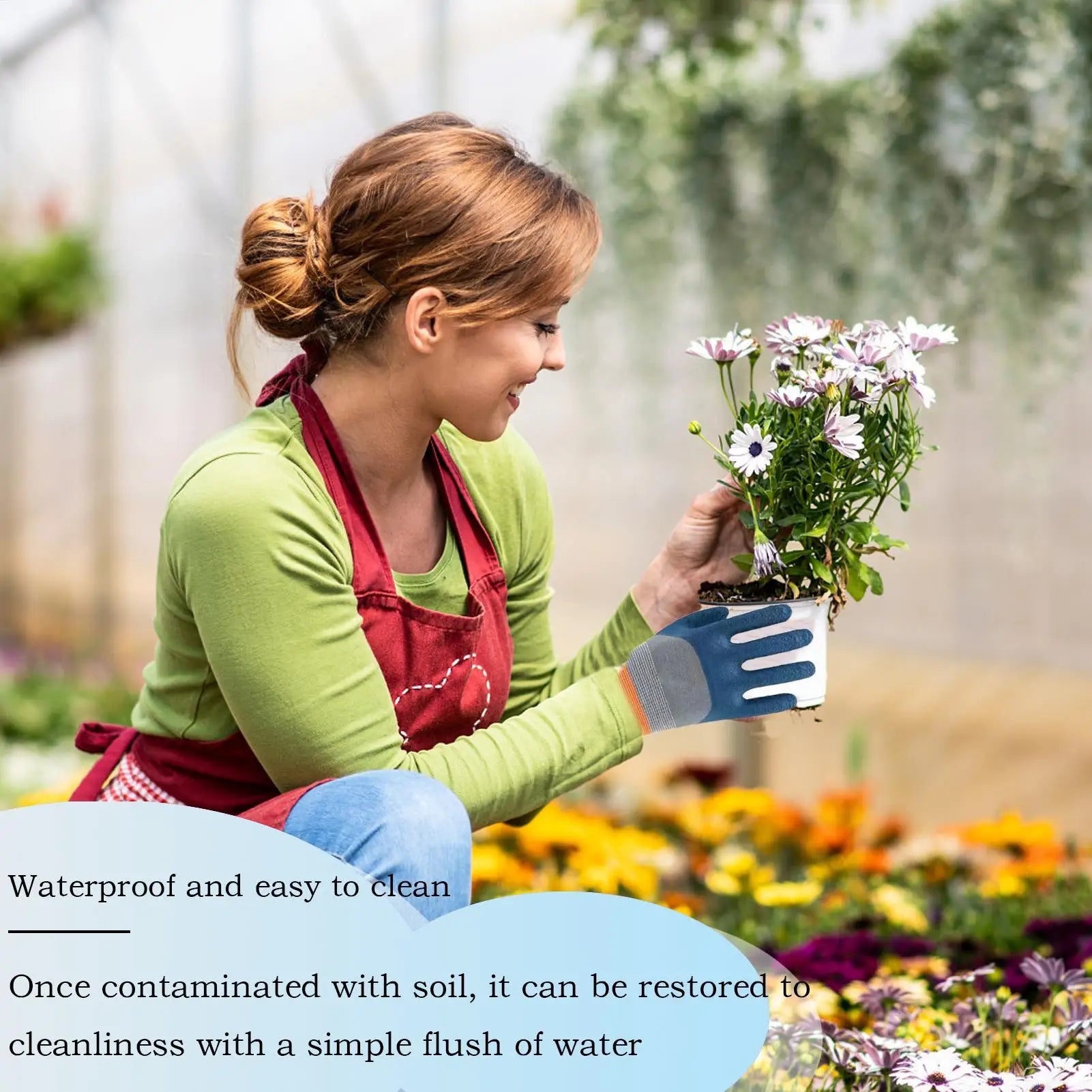Waterproof Thorn-Proof Gardening Gloves Digging Hand Protection Garden Work Yard Gloves Outdoor Puncture-Resistant Work Tools