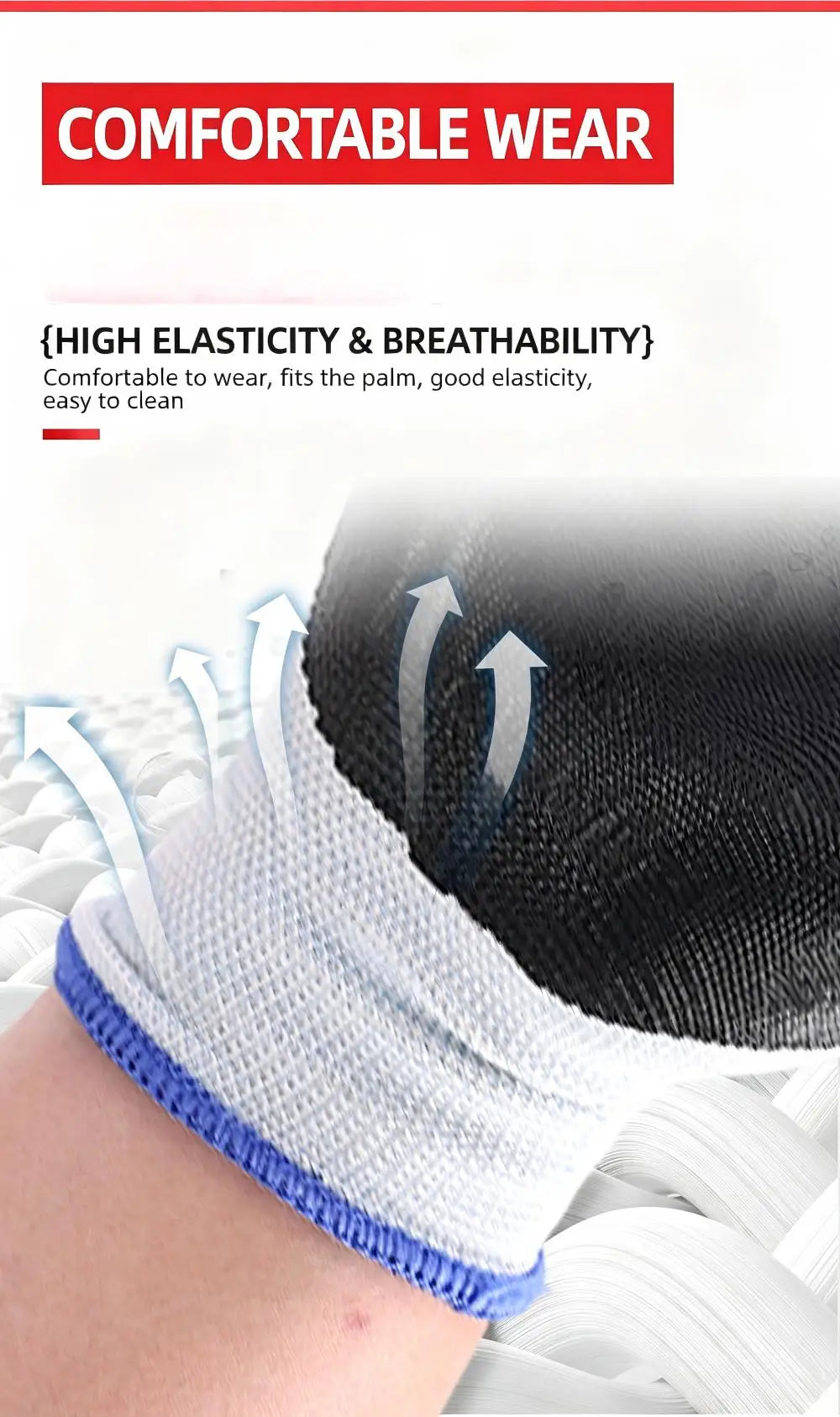 12 Pairs HighQuality Waterproof and Oil Resistant Industrial Work Gloves Gardening Gloves Stab Resistant Labor Protection Gloves