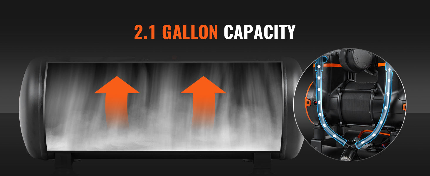 Venor Silent Air Compressor - Quiet, Oil-Free & Portable